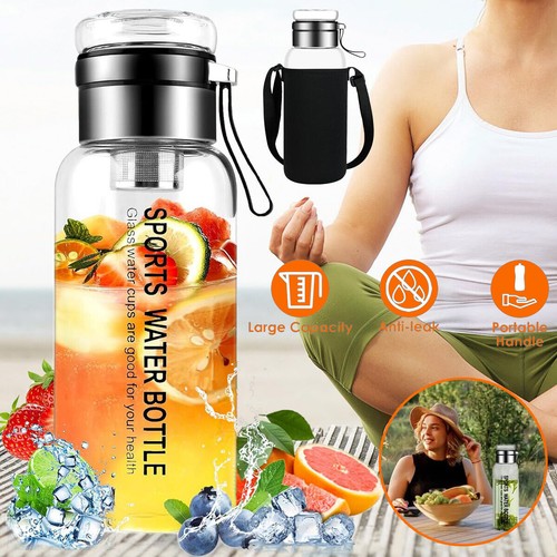 Liter trinkflasche glas - 1,