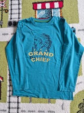 Blue seven Langarmshirt Größe 122 Petrol Indianer