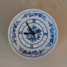 Zwiebelmuster Teller Uhr mit