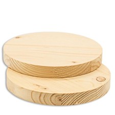 Holzscheibe Fichte Rund 18mm