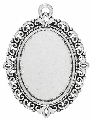 Antiksilber bronze cabochon - antiksilber/bronze,