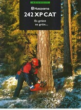 1 x Husqvarna 242 XP CAT Motorsäge Prospekt von 12. 1991 aus meiner Sammlung