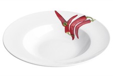 Pastateller mit Dekor 3-fach