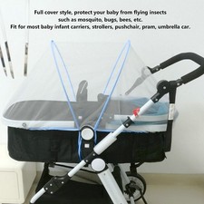 (Blauer Rand Rattan Kinderwagen Moskitonetz)Tragbare Vollabdeckung Fliegen In KU