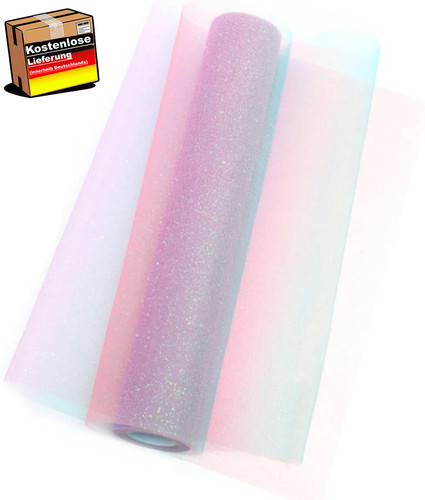 Regenbogen tüllstoff 30cm - regenbogen,