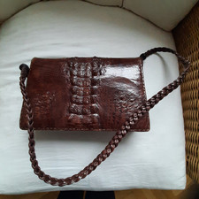 Handtasche Vintage Kroko Leder