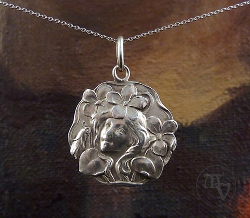 Antiker jugendstil anhänger - antiker,