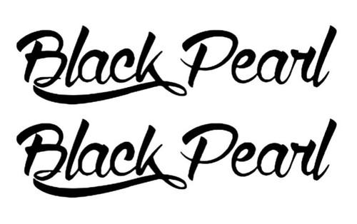 Black pearl aufkleber - black, 2x,auto