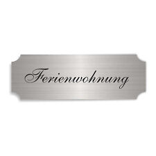 Selbstklebendes Schild « FERIENWOHNUNG » Türschild Fewo modern Pension Bungalow 
