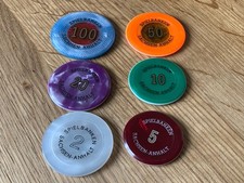 Casino Jetons original Spielbank 6 Stück 