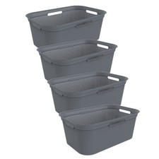 Rotho 4er set wäschekorb 41l - rotho,