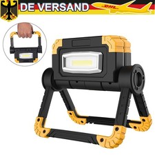 LED Arbeitsleuchte Akku Aufladbar Baustrahler Flutlicht Werkstattlampe IP44 DHL