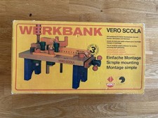 Werkbank Mittel Vero Scola DDR 1979 Holzspielzeug DDR Spielzeug Ostalgie Rarität