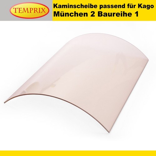 Kaminglas gebogen für kago - für,