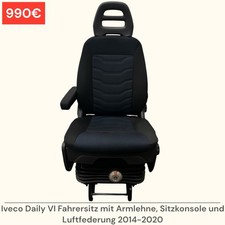 Iveco Daily VI / 6 Fahrersitz Luftfederung Armlehne Schwingsitz Sitz 2014-2020