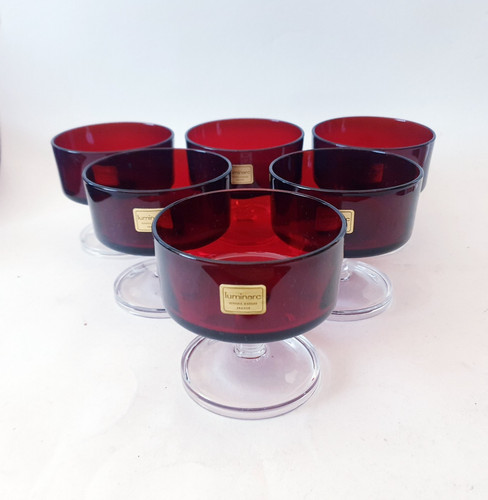 Luminarc champagnerschalen rot - luminarc,
