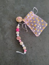 Schnullerkette pink Wal