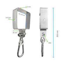 Schaukelhaken für Kantholz