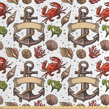 Anker Satin Stoff als