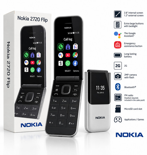 Nokia 2720 flip klapphandy - 2720,