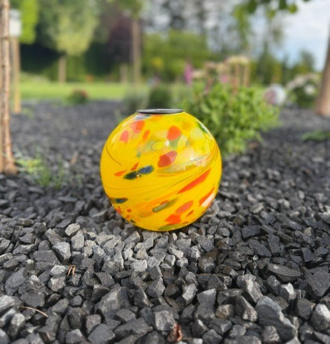 Solar gartenkugel gelb 20cm - gartenkugel,