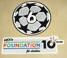 Original Bayern München Champions League Trikot Patch Set Matchworn Size 2025/26