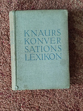 Altes Buch: Knaurs Konversations-Lexikon, 1932