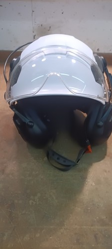 Bauhelm weiß mit schutzbrille - weiß,
