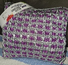 Deko Kissen Silber/Pink