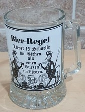 Bierkrug aus dickes Glas