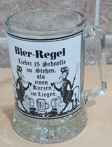 Bierkrug glas becher krug - becher.,
