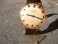 GUB Glashütte, Spezimatic, Kal.74, Ø 36 mm, echt Krokodil, Cartier Faltschließe