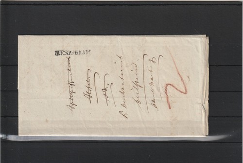 Alter brief besigheim 1829 - alter, ab
