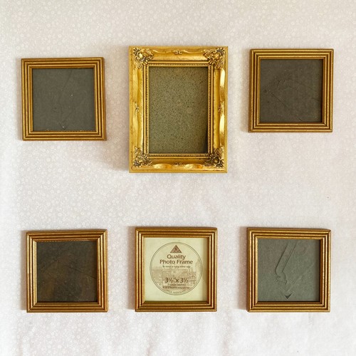 6er set vintage goldfarbene - set,