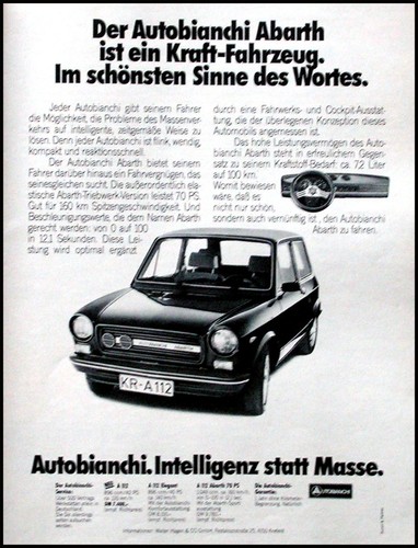 Autobianchi 112 abarth - autobianchi,