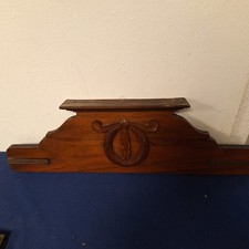 Alte Schrank Vertiko Spiegel Krone um 1900 Nußbaum