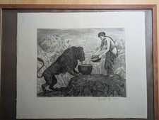 Original radierung hans thoma - hans,