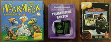 Kleines Spiele Paket Heck Meck / Dragons Mau Mau / Trügerische Fakten *Wie neu*