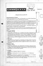 Loewe Original Service Manual für Toxy   32355