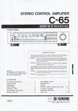 Service Manual-Anleitung für Yamaha C-65 