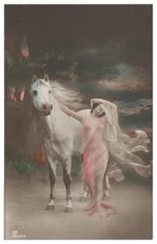 XX1534/ Junge Frau mit Pferd