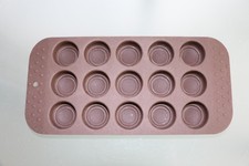 Cassetti, Backform aus Silikon für Pralinen und Eiswürfel in Braun