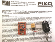 Piko Sounddecoder 56551 für V15/V23/BR101/102.0 DR mit Lautsprecher Plux22