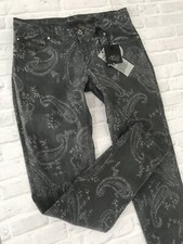 Exit Brooklyn Skinny New Jeans Hose grau gemustert "oil wash" 34-38 Stretch Neu