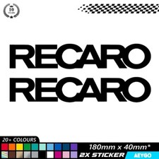 2 x RECARO Vinyl Aufkleber