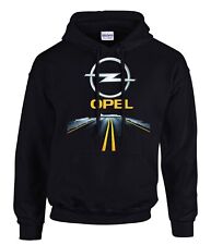 Opel Autobahn Auto Logo Hooded Kapuzenpullover Schwarz -31135 -SW