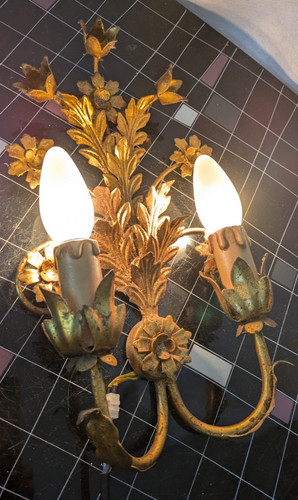 Wandlampe floral florentiner - wandlampe,