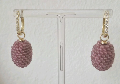 Pink turmalin kreolen zum - pink,