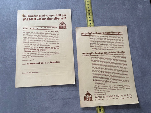 Antiquarisches flyer mende - flyer,