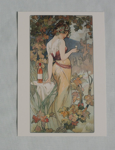 Postkarten alfons mucha - 1x,